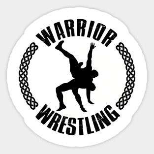 Warrior Wrestling Suplex Viking Weave Sticker